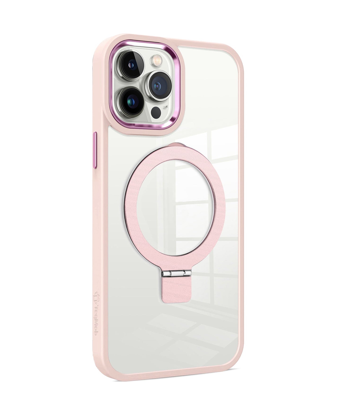 Pink Ringkick Frame Case for iPhone 16 Pro Max