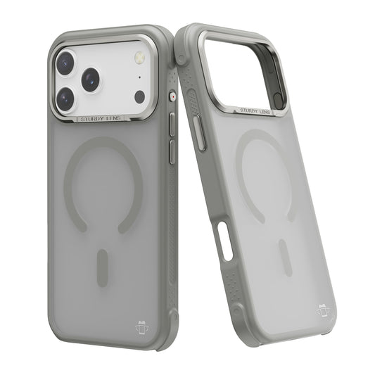 Gray Smoked Bumper with Magnetic Compatibility for iPhone 17 Pro