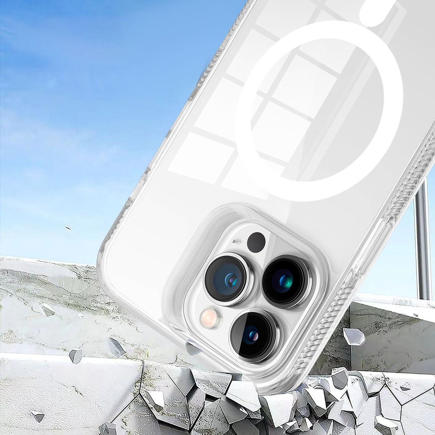 Magnetic Crystal Case for iPhone 14 Pro
