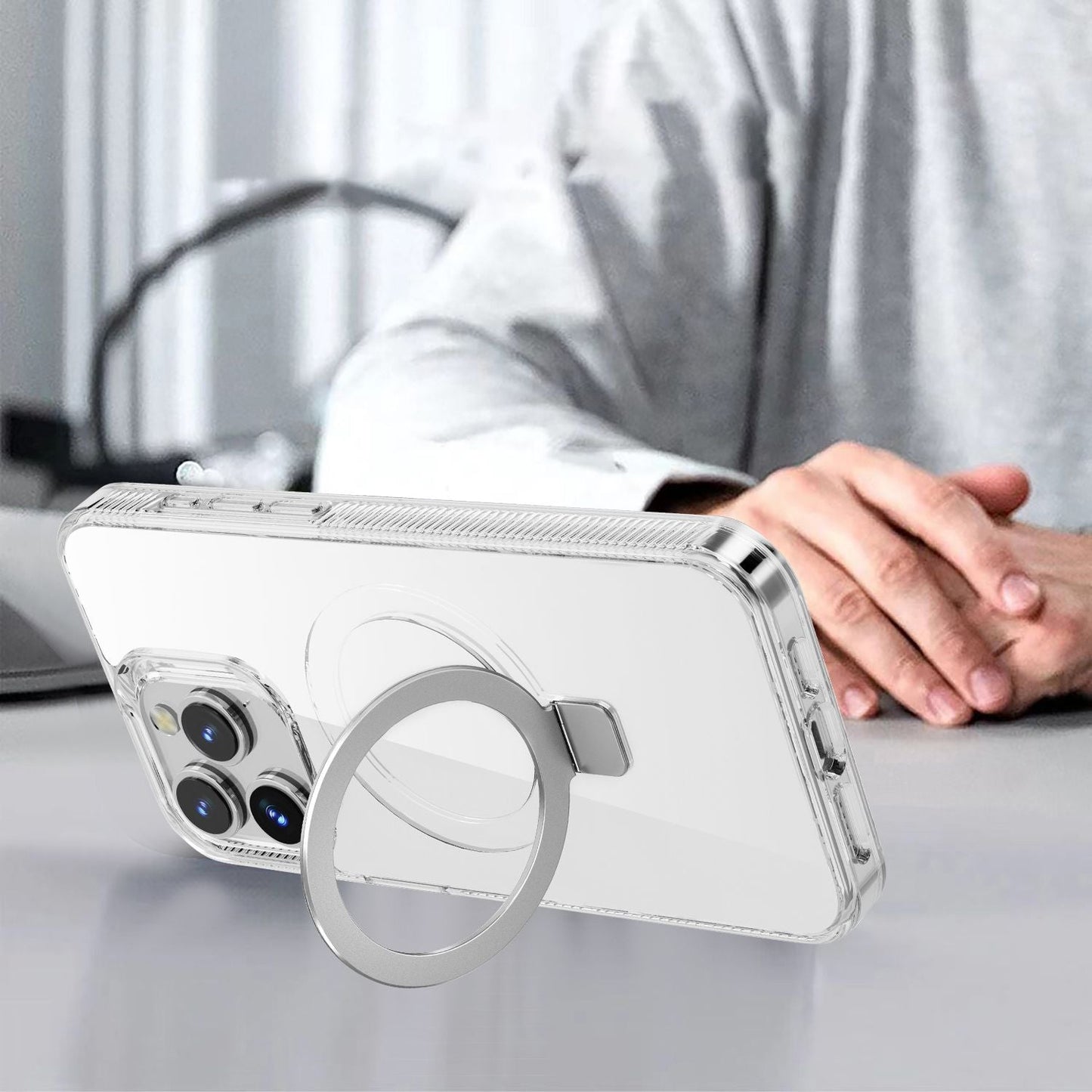 Kickstand Crystal Case for iPhone 13 Pro