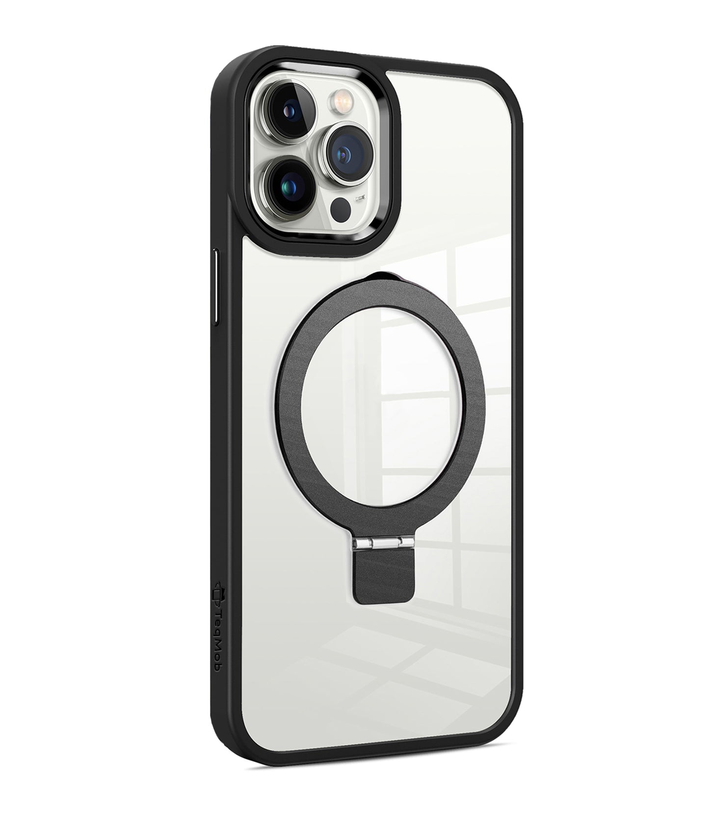 Black Ringkick Frame Case for iPhone 15 / 14 / 13