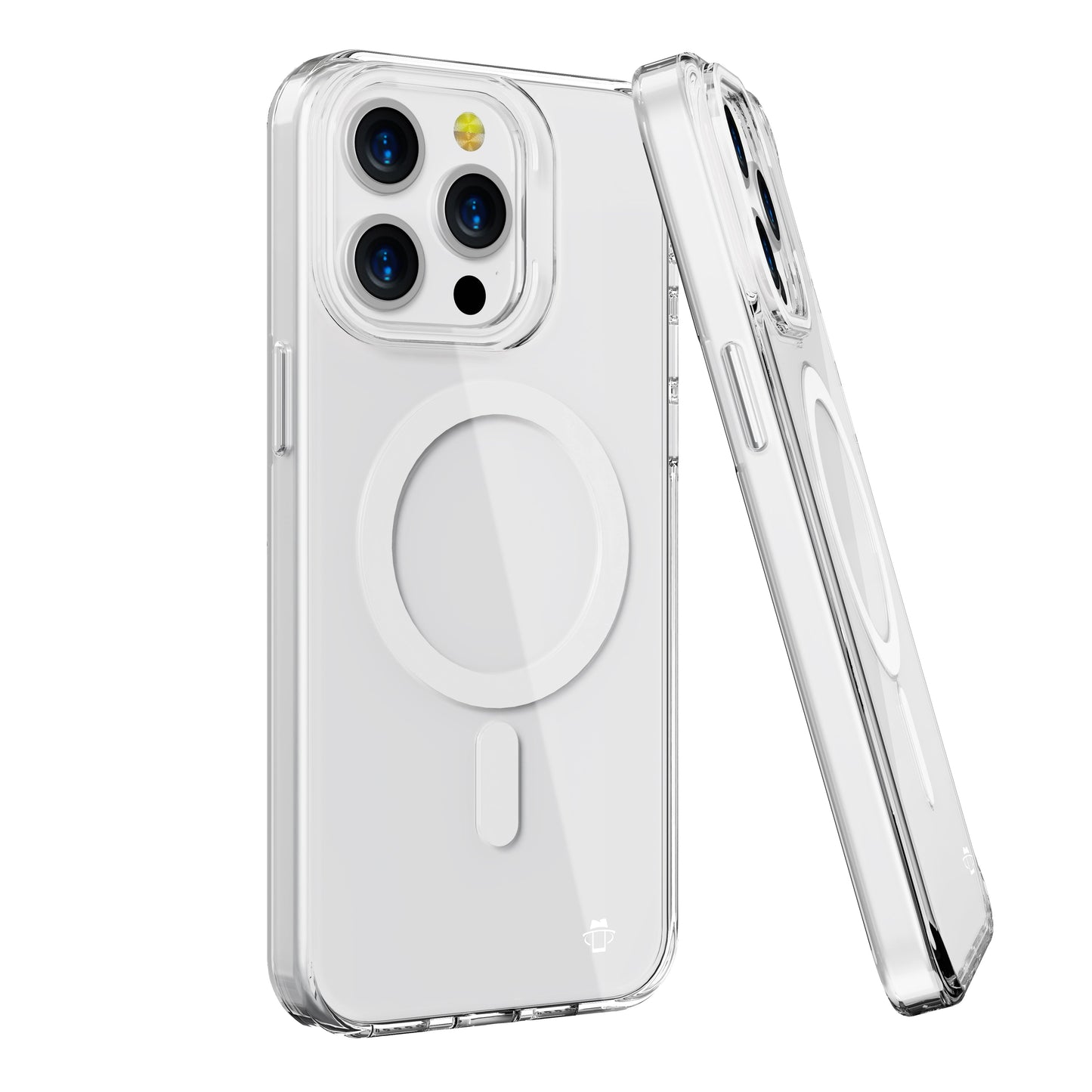 White Pure Clear Magnetic Case in Package for iPhone 14 Pro Max