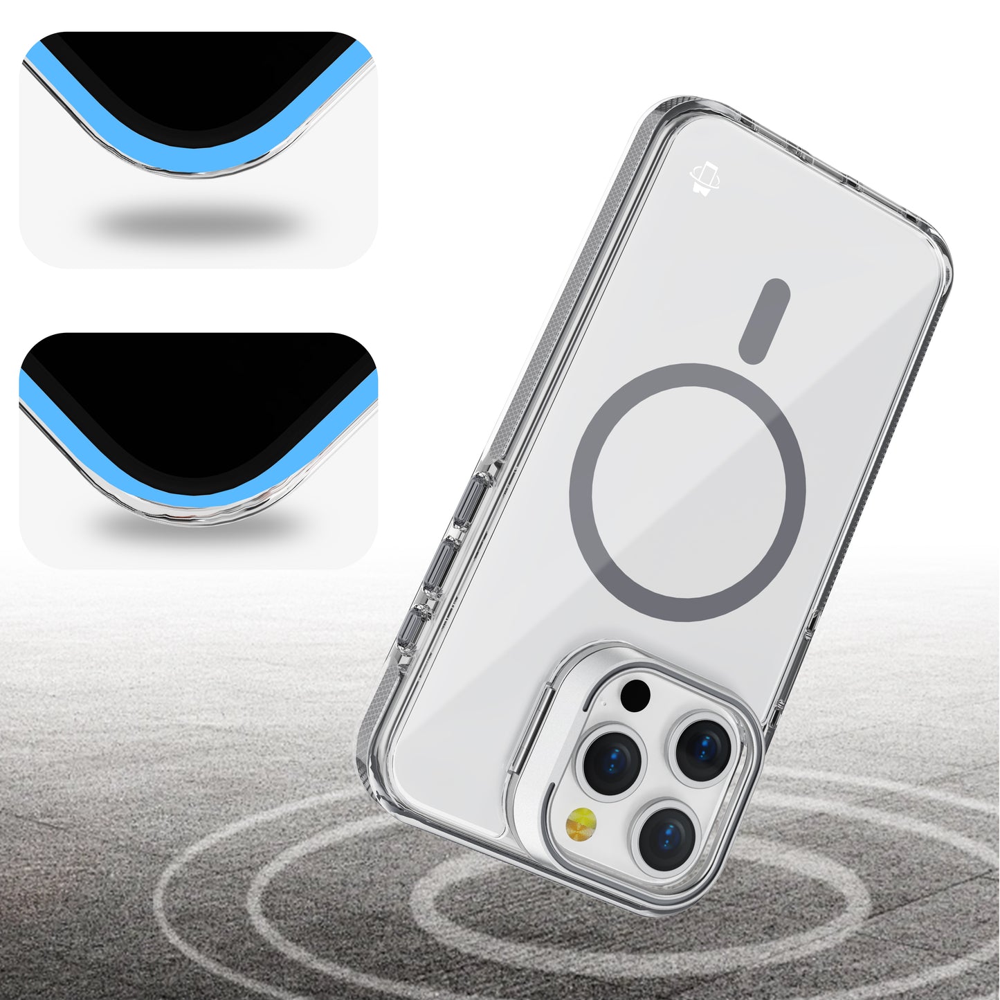 Titanium Camera Kickstand Case with Magnetic Compatibility for iPhone 13 Pro Max