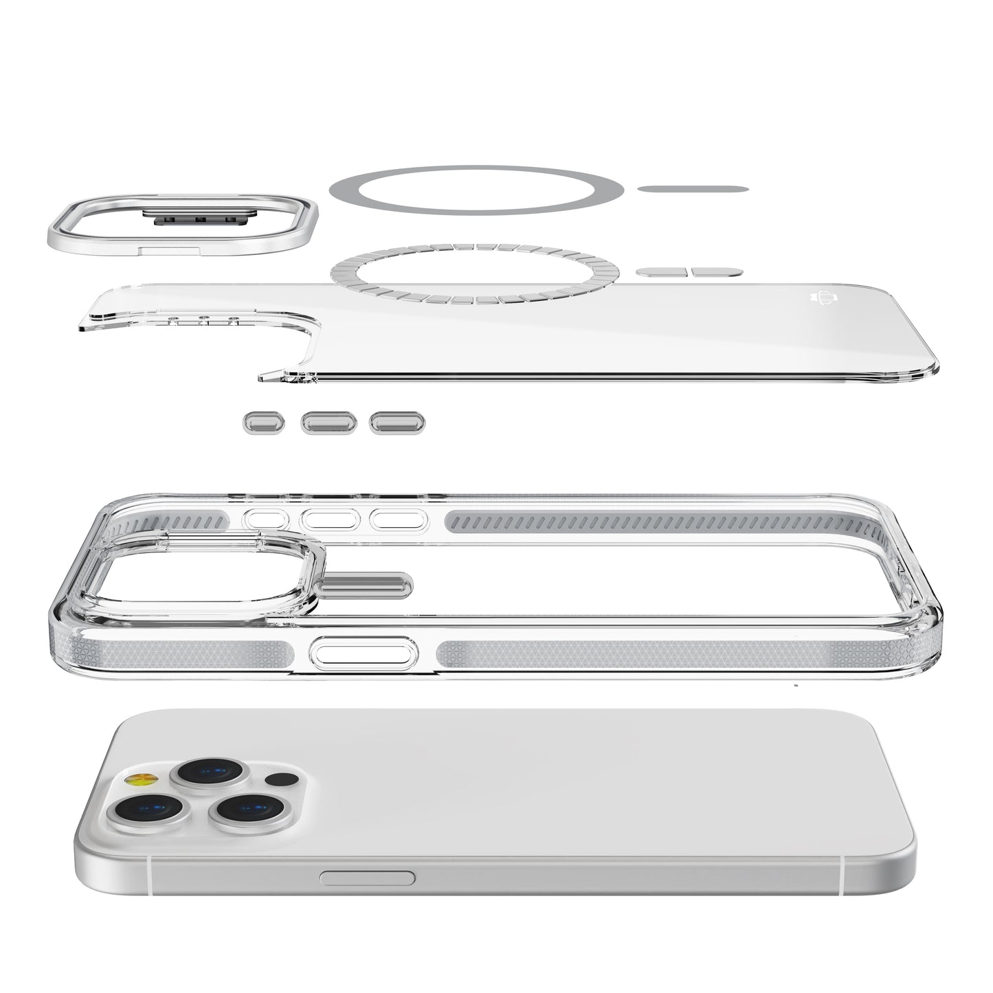 Titanium Camera Kickstand Case with Magnetic Compatibility for iPhone 13 Pro Max