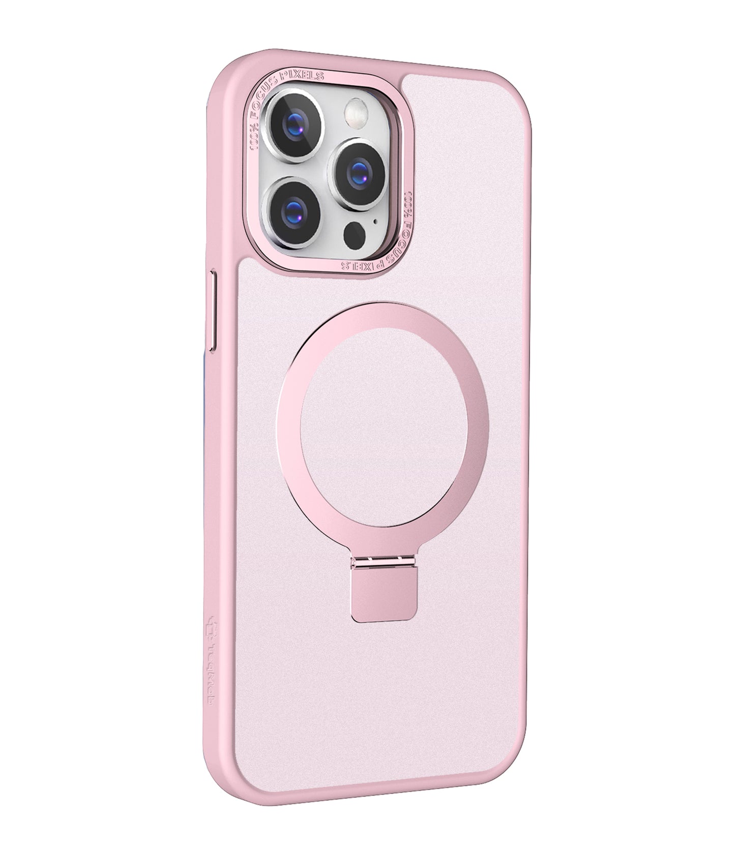 Pink Ringkick Frosted Case for iPhone 12 Pro Max