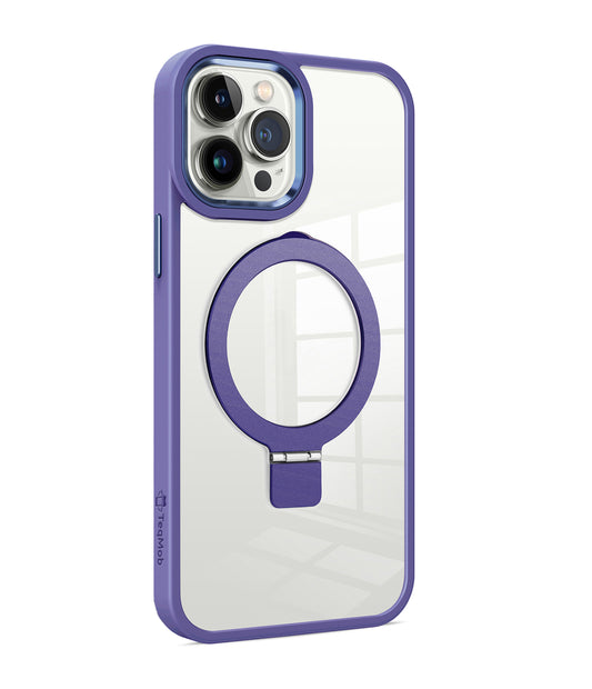 Purple Ringkick Frame Case for iPhone 15 Pro Max