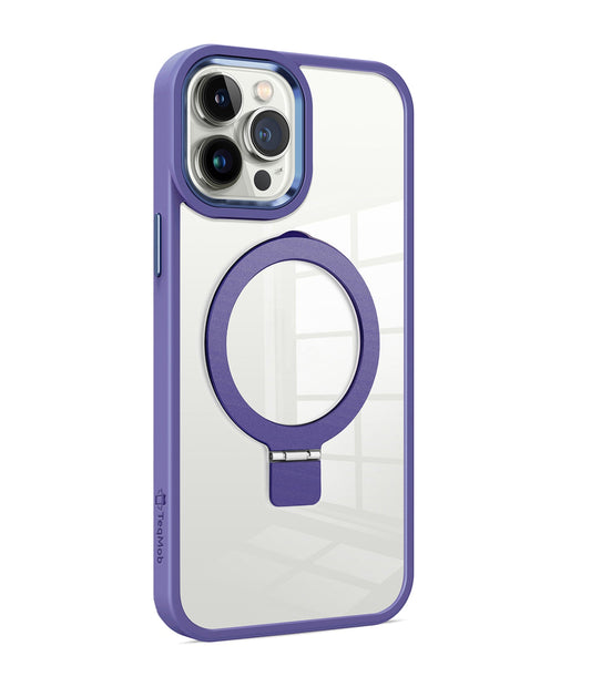 Purple Ringkick Frame Case for iPhone 16 Pro Max