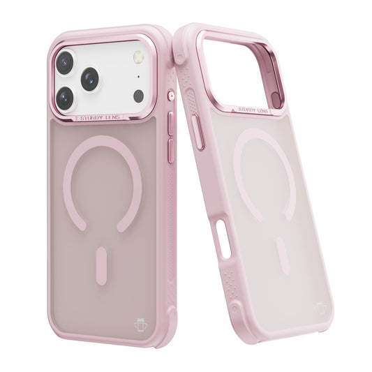 Pink Smoked Bumper with Magnetic Compatibility for iPhone 17 Pro
