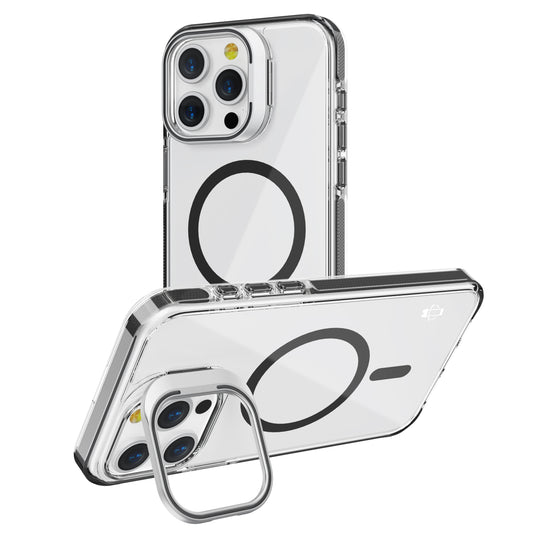Black Camera Kickstand Case with Magnetic Compatibility for iPhone 15 6.1