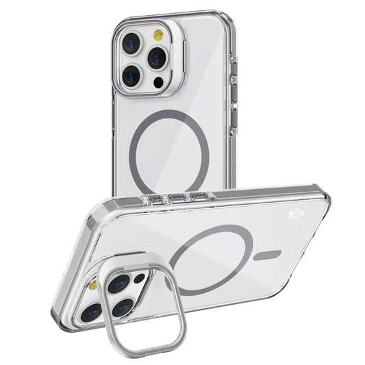 Titanium Camera Kickstand Case with Magnetic Compatibility for iPhone 15 6.1