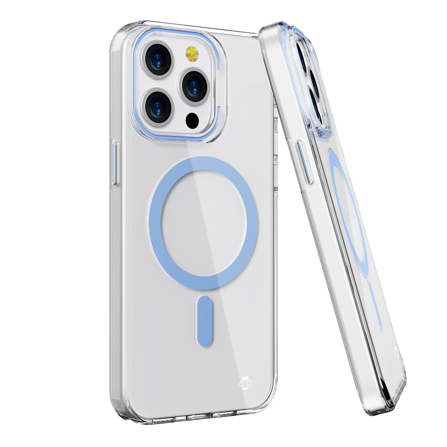 Light Blue Pure Clear Magnetic Case in Package for iPhone 11