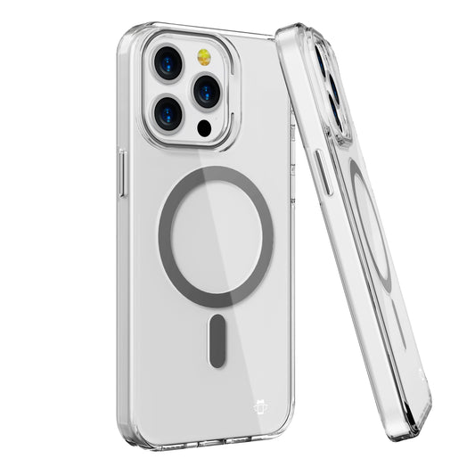 Titanium Pure Clear Magnetic Case in Package for iPhone 15 Pro